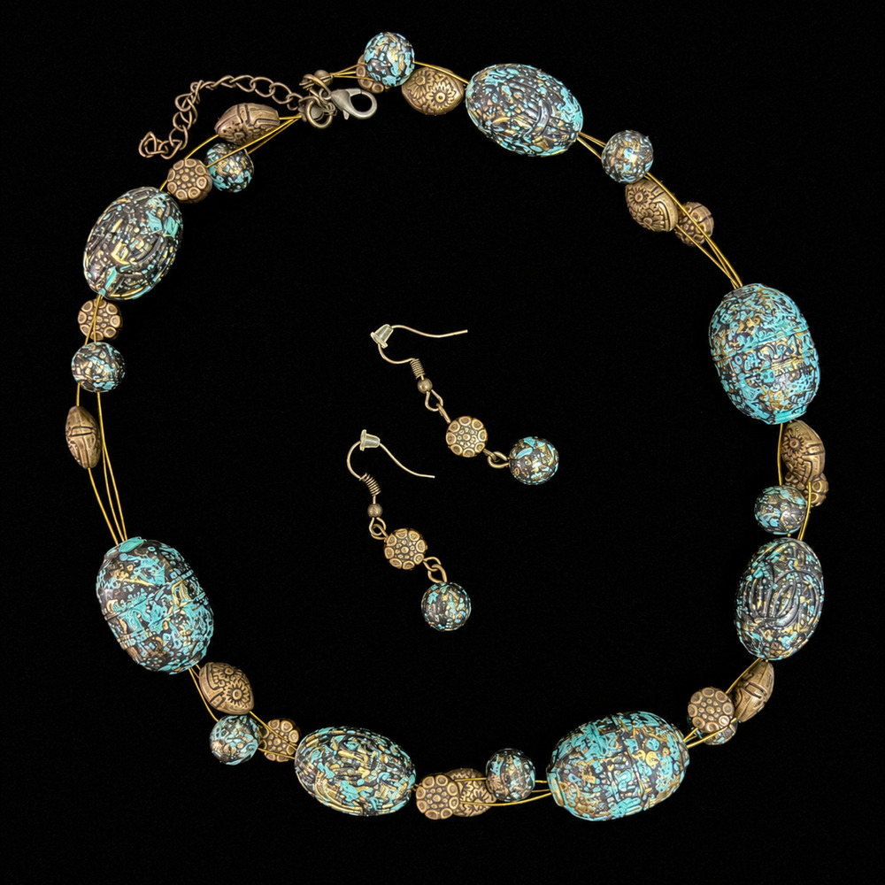 The Patina Rebel Necklace & Earring Set